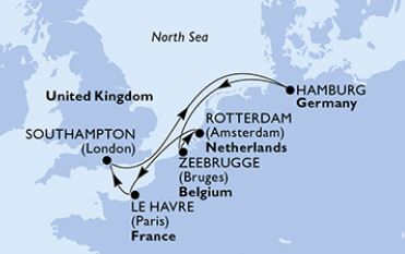 MSC Reise ab Hamburg