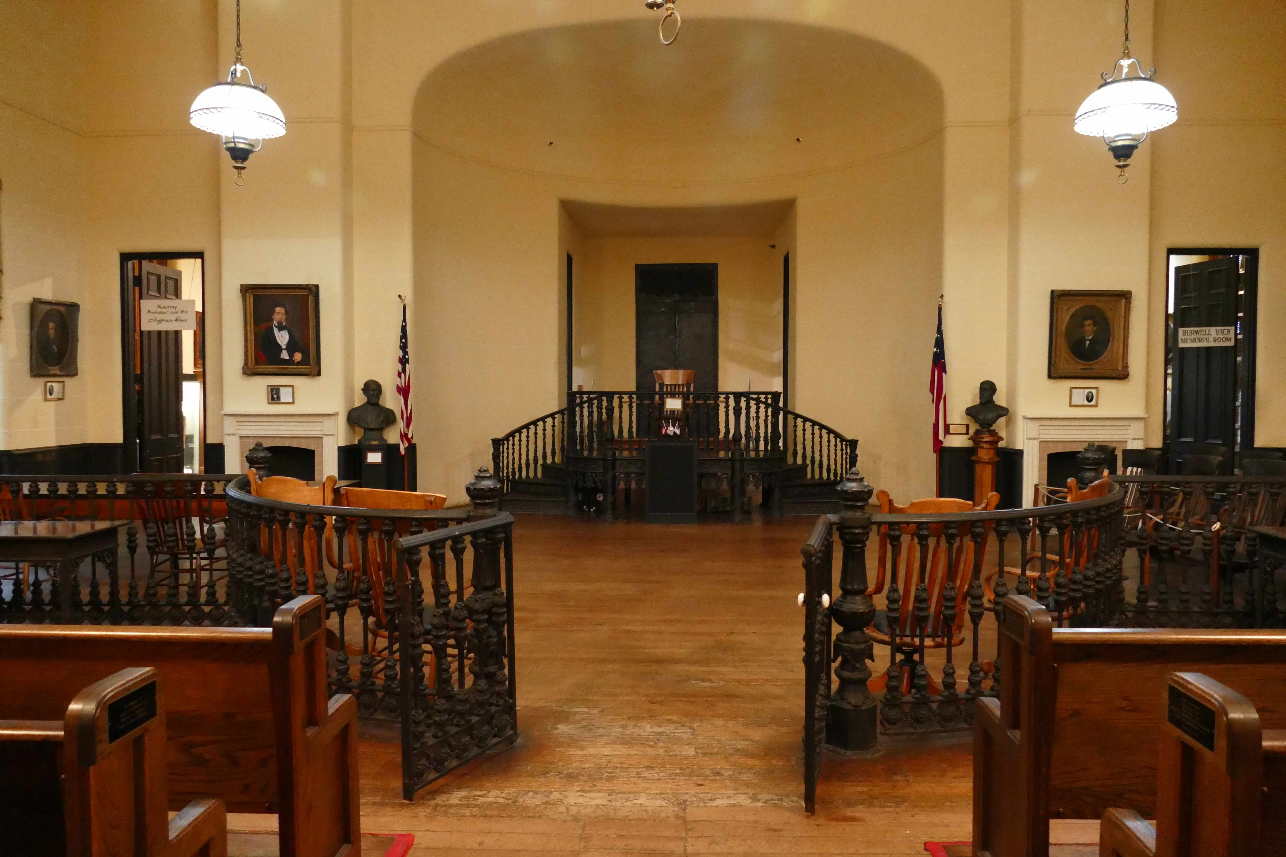 Old Courthouse   Vicksburg   Gerichtssaal