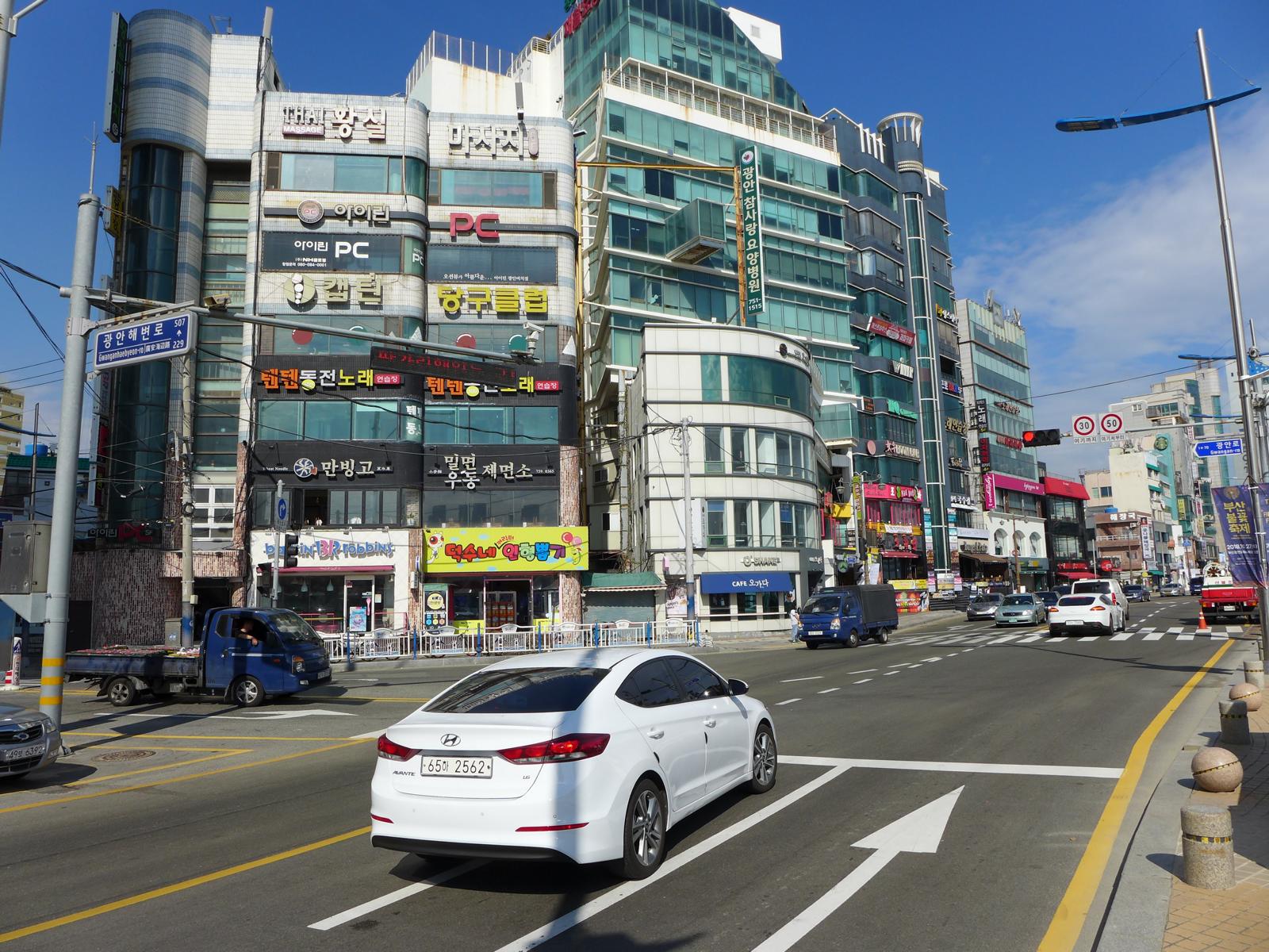 Gwangalli Strand  nach Centum City