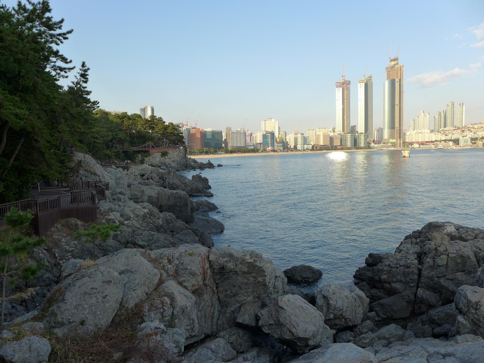 Küstenlandschaft am  Strand Haeundae