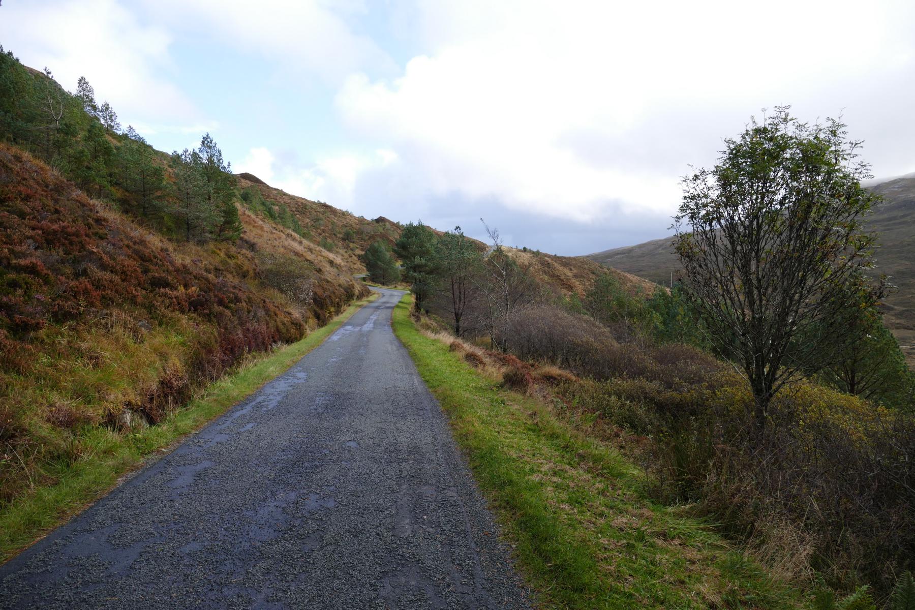 Abzweig nach  Kylerhea  (  auf Isle of Sky )