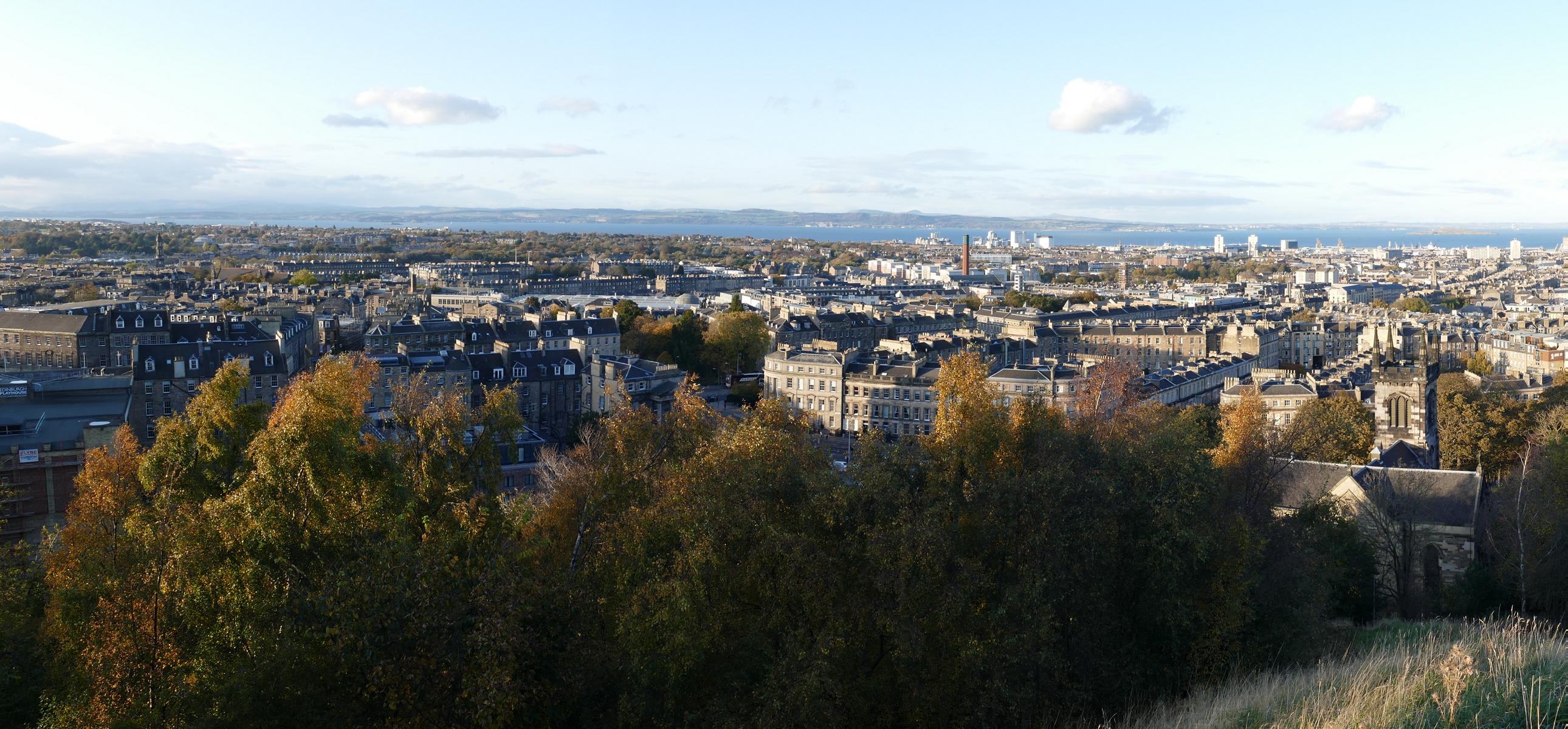 Edinburgh  Carlton Hill  Aussicht